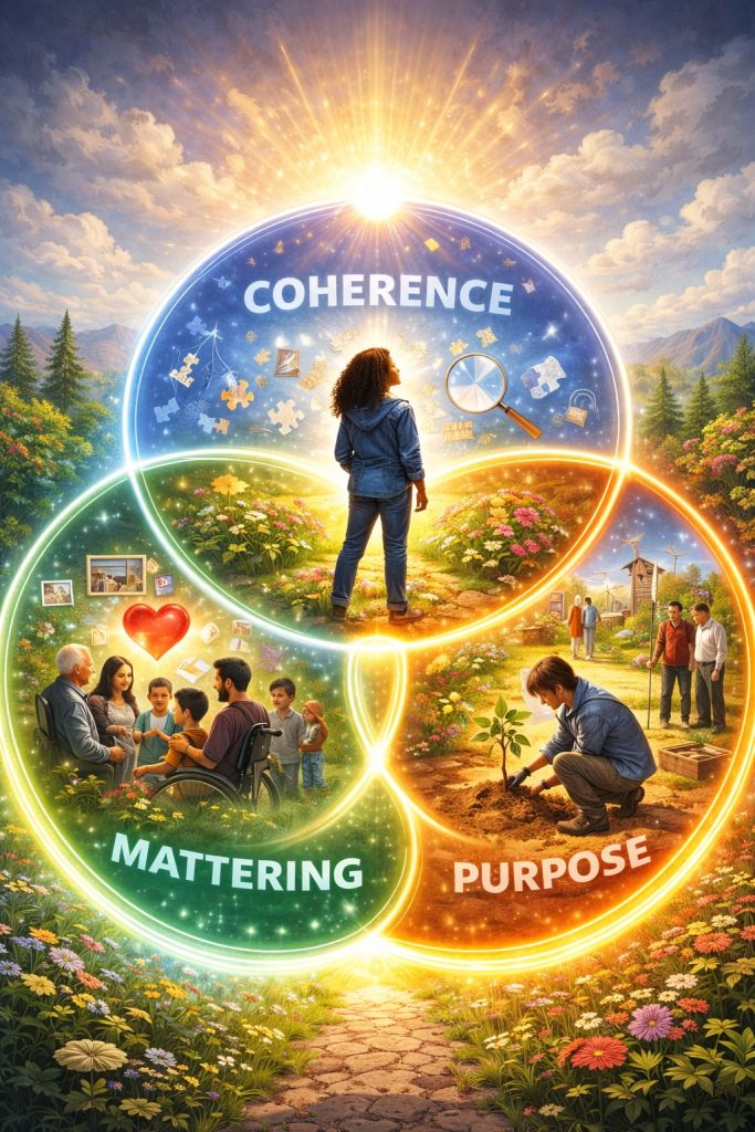 Understanding the Soul’s Compass: The Tripartite Model of Meaning in Life